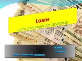 Loans under Companies Act 1956/2013