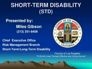 SHORT-TERM DISABILITY (STD)
