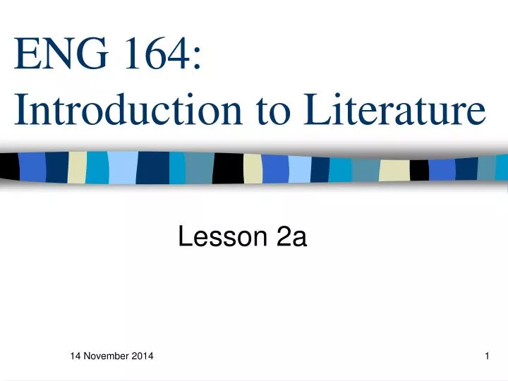 eng 164 introduction to literature