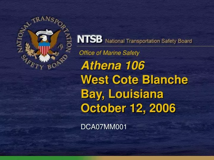 athena 106 west cote blanche bay louisiana october 12 2006