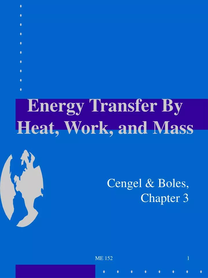energy transfer by heat work and mass