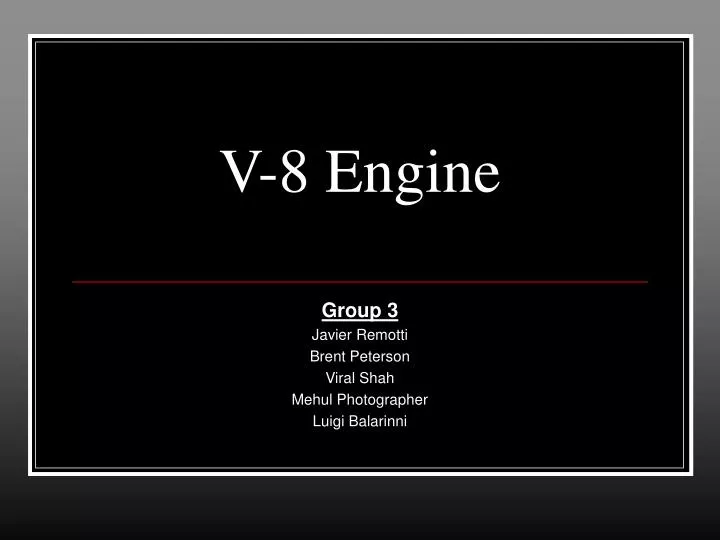 v 8 engine