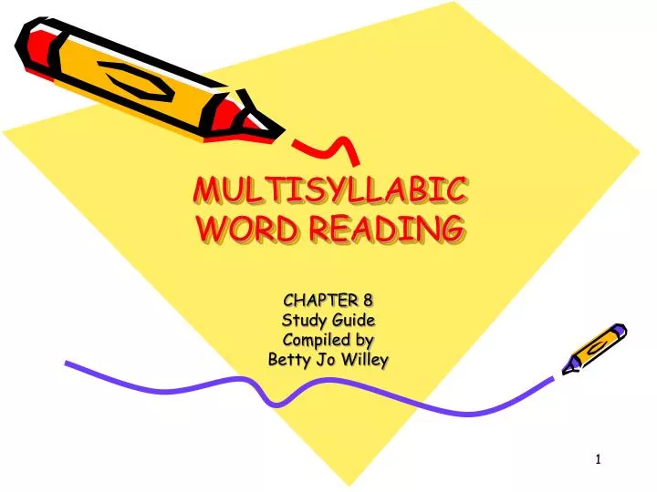 multisyllabic word reading