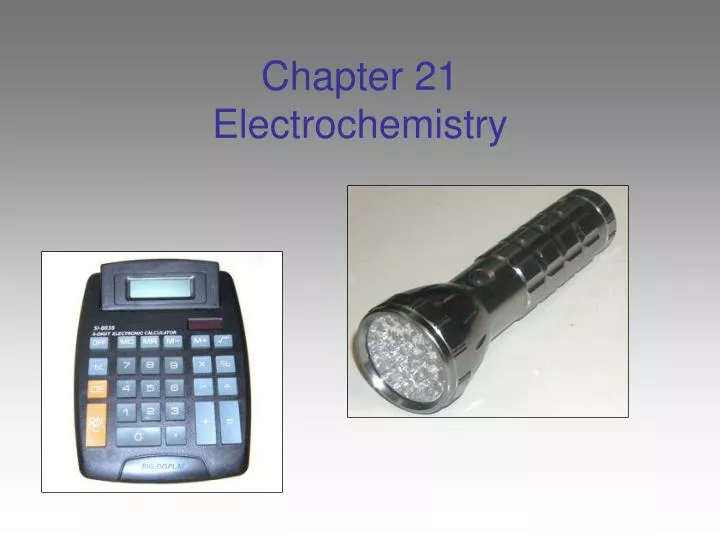 chapter 21 electrochemistry