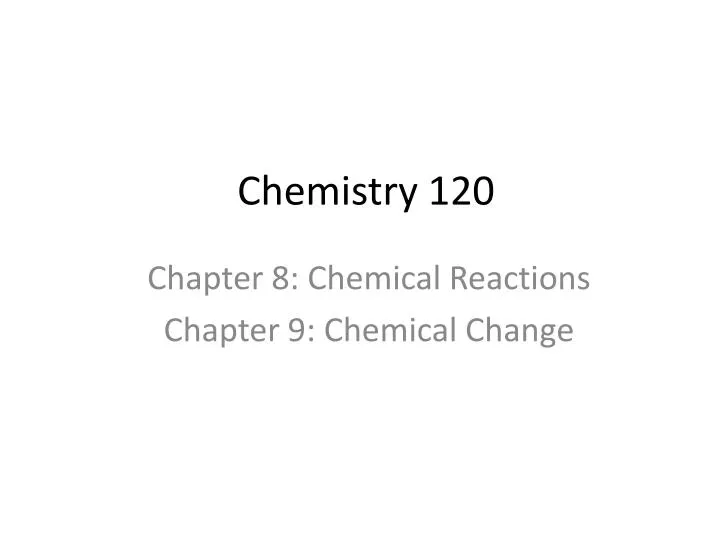 chemistry 120