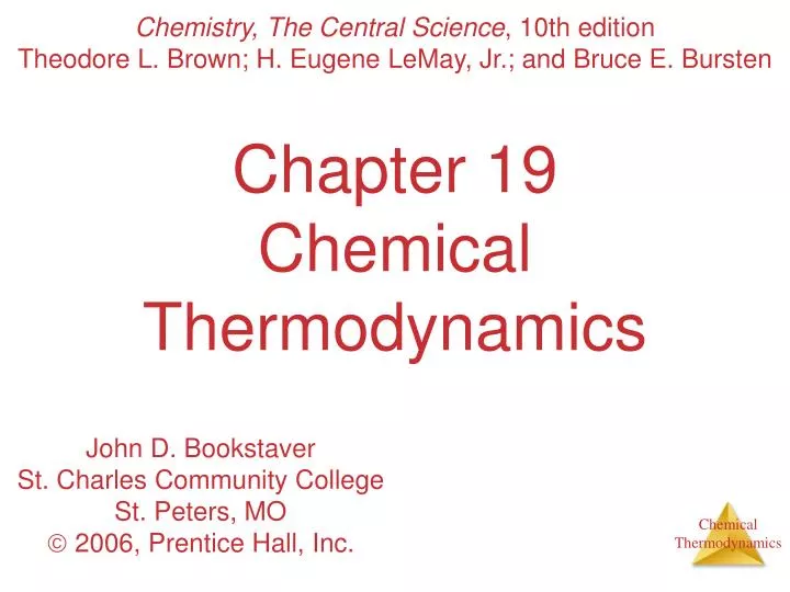 chapter 19 chemical thermodynamics