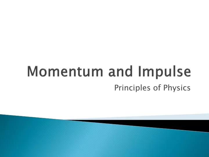 momentum and impulse