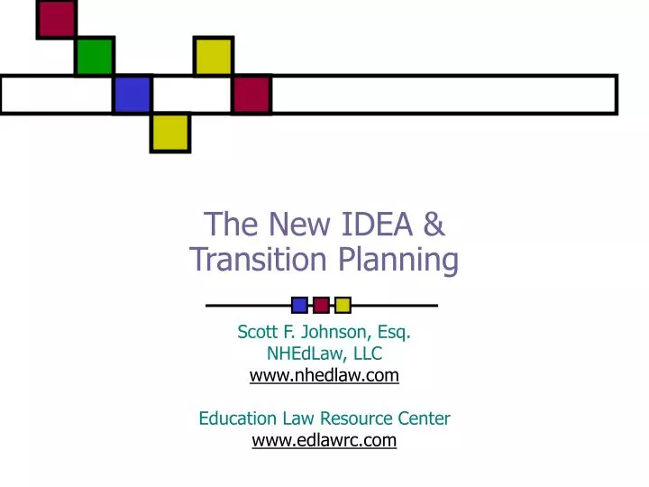the new idea transition planning