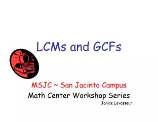 LCMs and GCFs