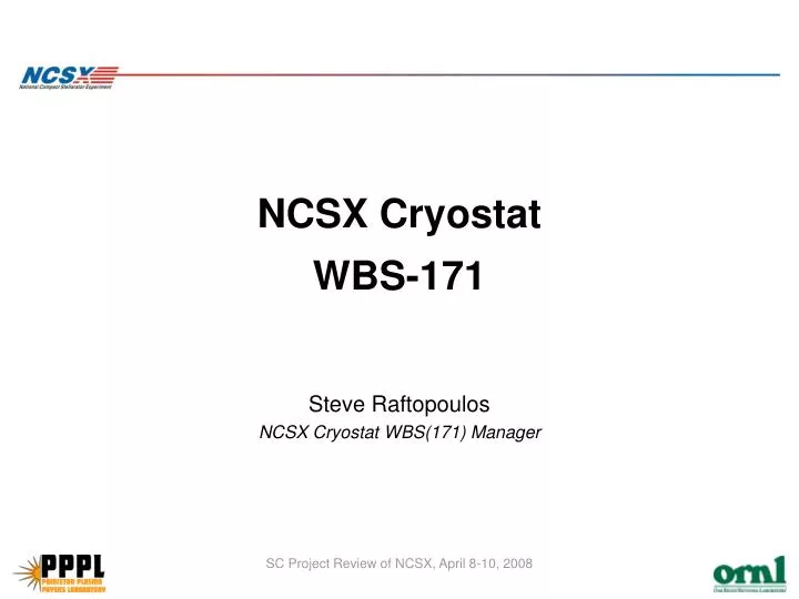 ncsx cryostat wbs 171