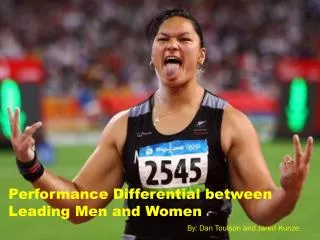 Performance Differential between Leading Men and Women