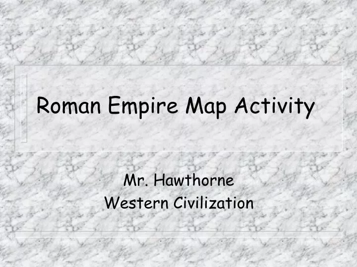 roman empire map activity