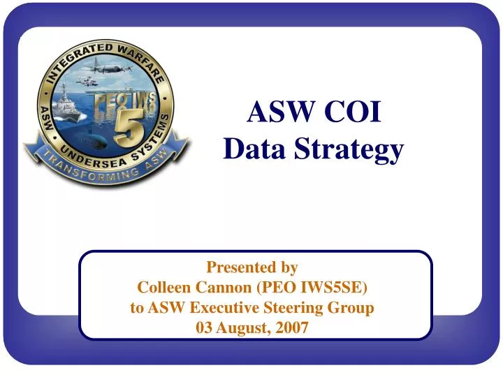 asw coi data strategy