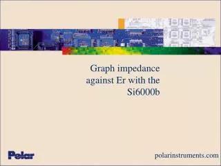 Graph impedance against Er with the Si6000b