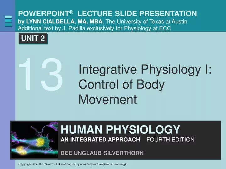 integrative physiology i control of body movement