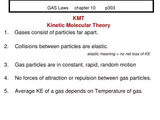 GAS Laws chapter 10 p303