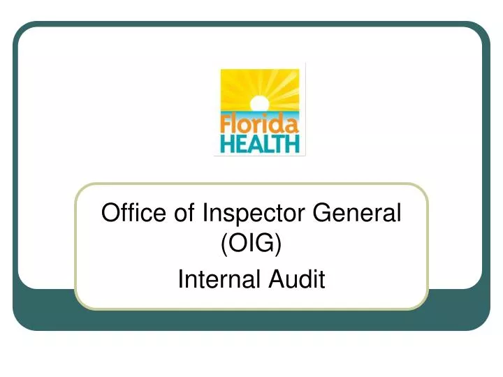 office of inspector general oig internal audit