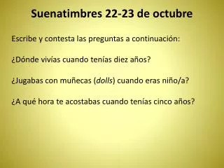 suenatimbres 22 23 de octubre