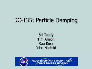 KC-135: Particle Damping