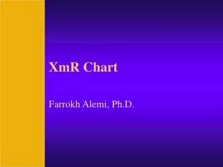 XmR Chart