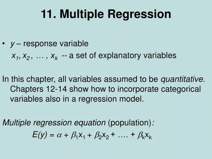 11 multiple regression