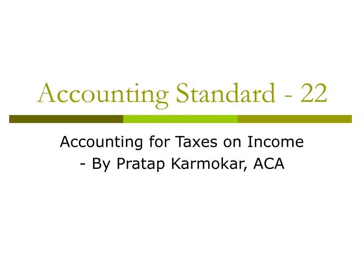 accounting standard 22