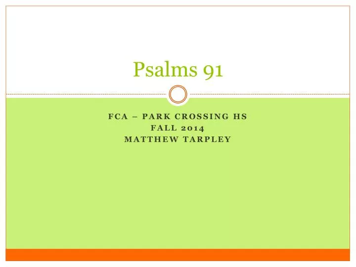 psalms 91