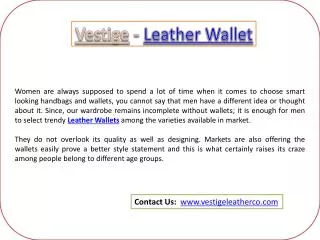 Vestige - Cheap Leather Wallet