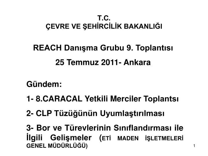 t c evre ve eh rc l k bakanli i