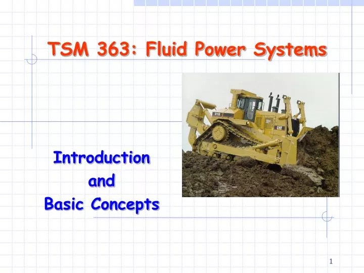 tsm 363 fluid power systems