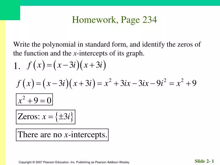 homework page 234