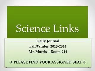 Science Links