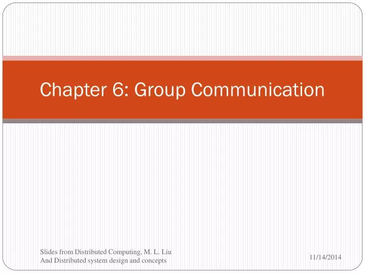 chapter 6 group communication