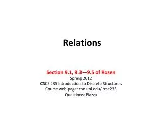 Relations