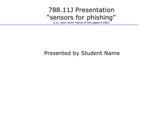 presented by student name