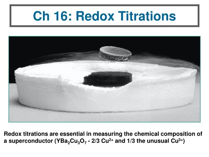 ch 16 redox titrations