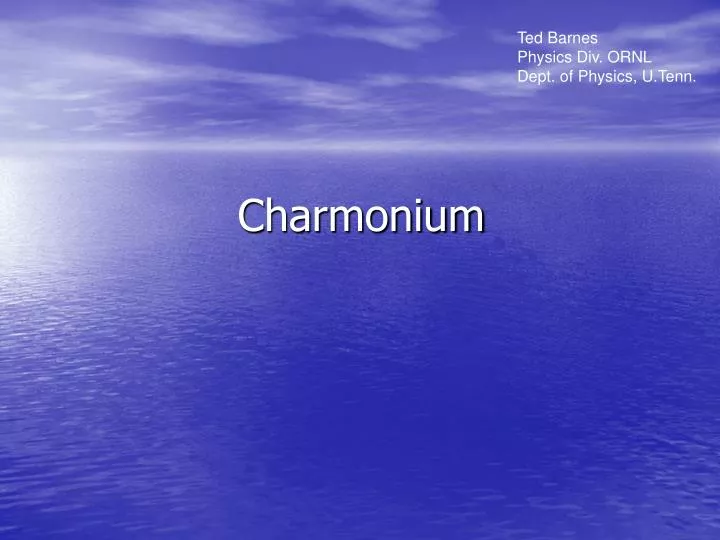 charmonium