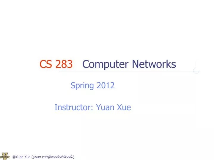 cs 283 computer networks