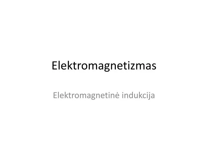 elektromagnetizmas