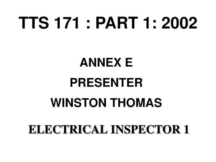 tts 171 part 1 2002