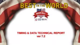 TIMING &amp; DATA TECHNICAL REPORT ver 7.2