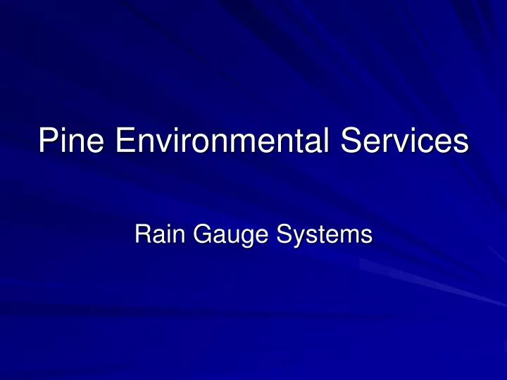 pine environmental services