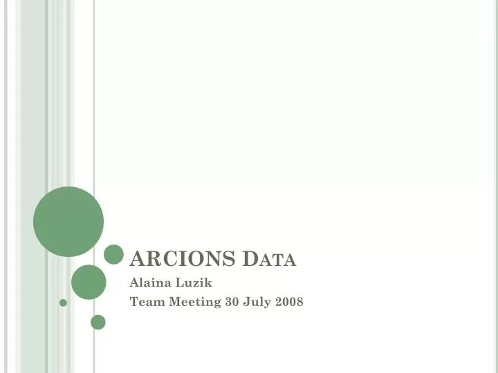 arcions data