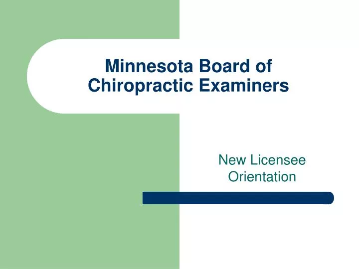 minnesota board of chiropractic examiners