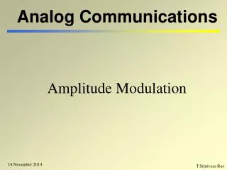 Analog Communications