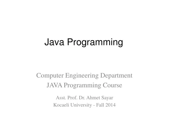 java programming