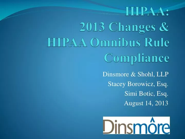 hipaa 2013 changes hipaa omnibus rule compliance