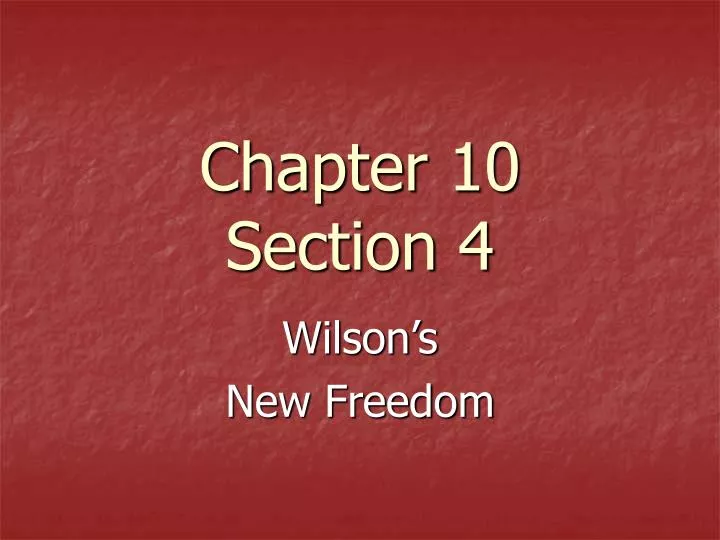 chapter 10 section 4