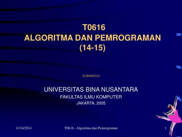 t0616 algoritma dan pemrograman 14 15