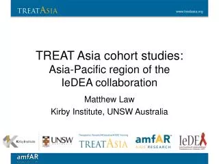 TREAT Asia cohort studies: Asia-Pacific region of the IeDEA collaboration